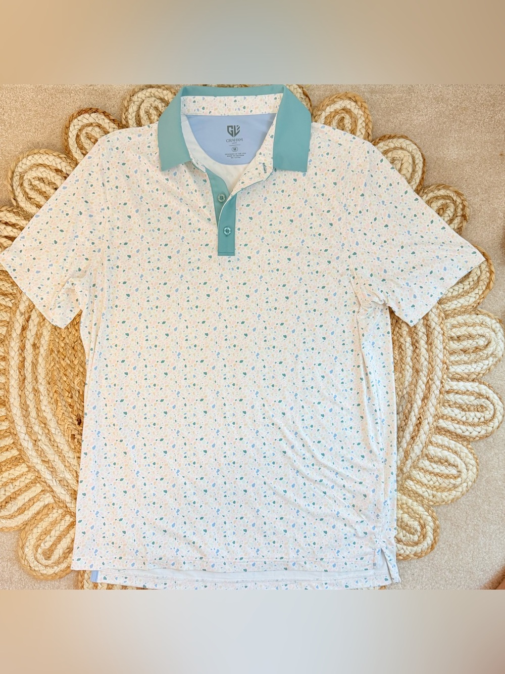 🌾 Graham Luxe Men’s Golf Polo - Performance shirt